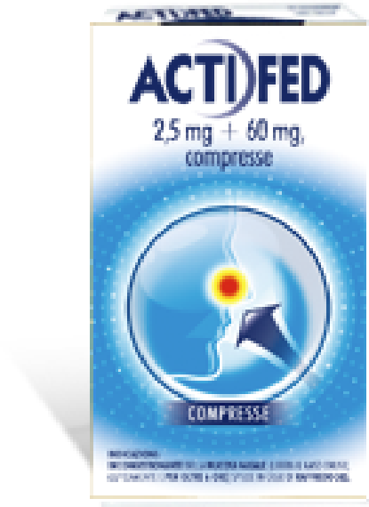 ACTIFED*12CPR 2,5MG+60MG