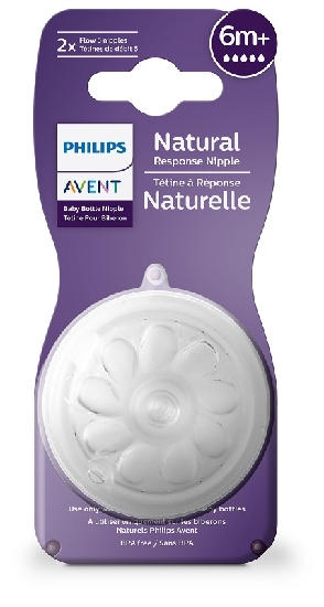AVENT TETT NAT RESP F5 6M+ 2PZ
