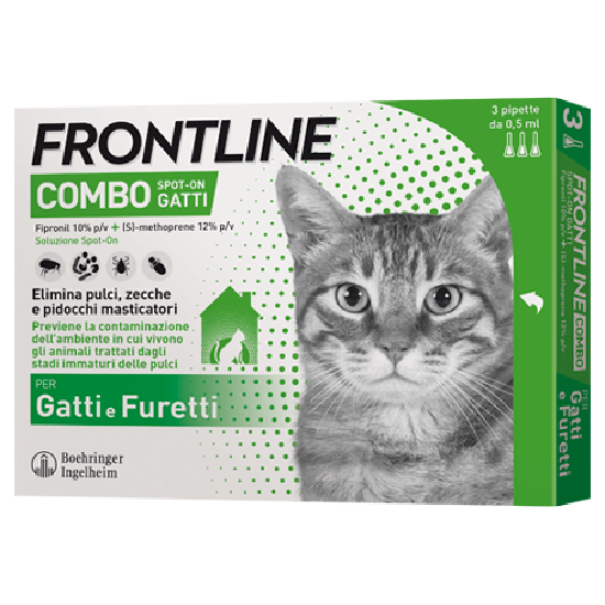 FRONTLINE COMBO*3PIP GATTI/FUR